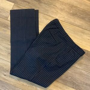 Banana Republic Dark Blue Pinstripe Pants. Size 10L